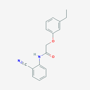 molecular formula C17H16N2O2 B240420 N-(2-cyanophenyl)-2-(3-ethylphenoxy)acetamide 