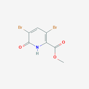 molecular formula C7H5Br2NO3 B2404201 3,5-二溴-6-羟基吡啶甲酸甲酯 CAS No. 1845690-59-6