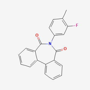 molecular formula C21H14FNO2 B2404202 6-(3-Fluoro-4-methylphenyl)benzo[d][2]benzazepine-5,7-dione CAS No. 533867-94-6