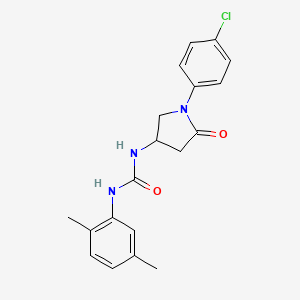 1-(1-(4-Chlorophenyl)-5-oxopyrrolidin-3-yl)-3-(2,5-dimethylphenyl)urea