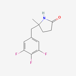 5-Methyl-5-[(3,4,5-trifluorophenyl)methyl]pyrrolidin-2-one