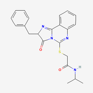 2-((2-benzyl-3-oxo-2,3-dihydroimidazo[1,2-c]quinazolin-5-yl)thio)-N-isopropylacetamide