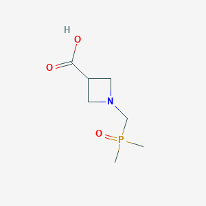 molecular formula C7H14NO3P B2404224 1-(Dimethylphosphorylmethyl)azetidine-3-carboxylic acid CAS No. 2490418-65-8