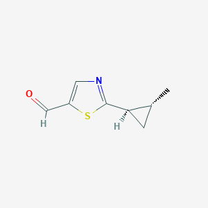 2-[(1R,2R)-2-Methylcyclopropyl]-1,3-thiazole-5-carbaldehyde