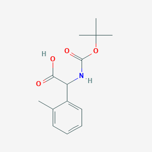 molecular formula C14H19NO4 B2404249 叔丁氧羰基氨基-邻甲苯基-乙酸 CAS No. 40512-48-9