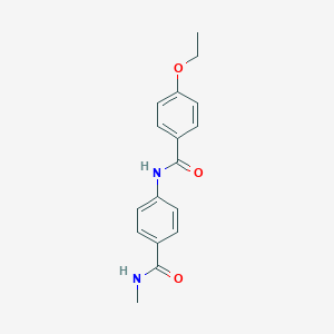 molecular formula C17H18N2O3 B240430 4-ethoxy-N-{4-[(methylamino)carbonyl]phenyl}benzamide 