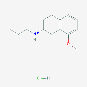 molecular formula C14H22ClNO B2404329 (R)-8-methoxy-N-propyl-2-aminotetraline hydrochloride CAS No. 78095-32-6
