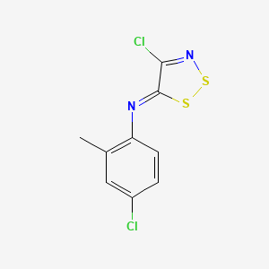 molecular formula C9H6Cl2N2S2 B2404343 4-chloro-N-(4-chloro-2-methylphenyl)-5-dithiazolimine CAS No. 1164529-99-0