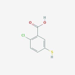 molecular formula C7H5ClO2S B2404361 2-Chloro-5-sulfanylbenzoic acid CAS No. 17642-17-0