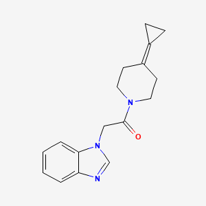 2-(1H-benzo[d]imidazol-1-yl)-1-(4-cyclopropylidenepiperidin-1-yl)ethanone