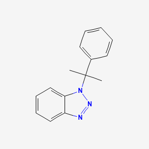 molecular formula C15H15N3 B2404373 1-(2-Phenylpropan-2-yl)benzotriazole CAS No. 865076-64-8