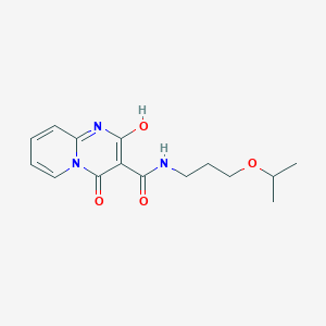 molecular formula C15H19N3O4 B2404375 2-羟基-N-(3-异丙氧基丙基)-4-氧代-4H-吡啶并[1,2-a]嘧啶-3-甲酰胺 CAS No. 886898-83-5