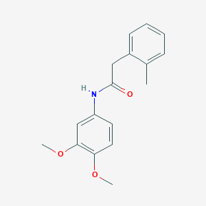 molecular formula C17H19NO3 B240440 N-(3,4-dimethoxyphenyl)-2-(2-methylphenyl)acetamide 