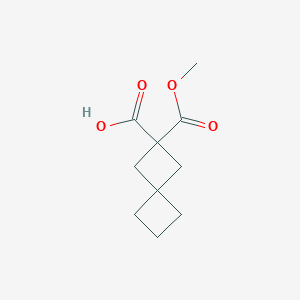 molecular formula C10H14O4 B2404409 2-(甲氧基羰基)螺[3.3]庚烷-2-羧酸 CAS No. 1888829-23-9