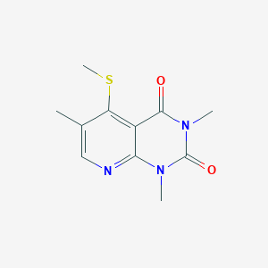 molecular formula C11H13N3O2S B2404433 1,3,6-trimethyl-5-(methylthio)pyrido[2,3-d]pyrimidine-2,4(1H,3H)-dione CAS No. 900003-93-2