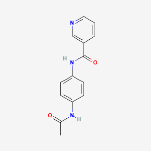 molecular formula C14H13N3O2 B2404438 N-(4-acetamidophenyl)pyridine-3-carboxamide CAS No. 130912-06-0
