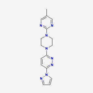 3-[4-(5-Methylpyrimidin-2-yl)piperazin-1-yl]-6-pyrazol-1-ylpyridazine