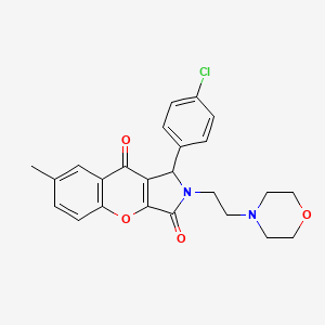 1-(4-Chlorophenyl)-7-methyl-2-(2-morpholinoethyl)-1,2-dihydrochromeno[2,3-c]pyrrole-3,9-dione