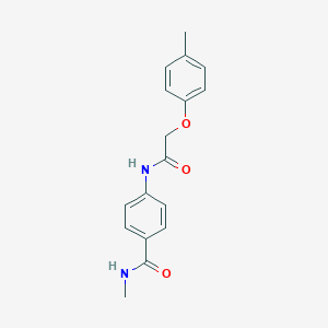 molecular formula C17H18N2O3 B240445 N-methyl-4-{[(4-methylphenoxy)acetyl]amino}benzamide 