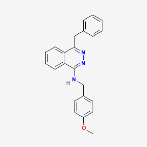 molecular formula C23H21N3O B2404465 4-苄基-N-(4-甲氧基苄基)-1-酞嗪胺 CAS No. 338404-20-9