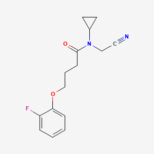 B2404467 N-(cyanomethyl)-N-cyclopropyl-4-(2-fluorophenoxy)butanamide CAS No. 1252382-83-4