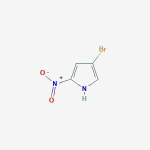 molecular formula C4H3BrN2O2 B2404473 1H-吡咯，4-溴-2-硝基- CAS No. 30078-08-1