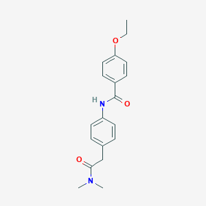 molecular formula C19H22N2O3 B240448 N-{4-[2-(dimethylamino)-2-oxoethyl]phenyl}-4-ethoxybenzamide 