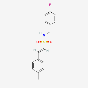 B2404480 (E)-N-(4-fluorobenzyl)-2-(4-methylphenyl)-1-ethenesulfonamide CAS No. 339105-17-8