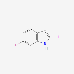 molecular formula C8H5FIN B2404493 6-氟-2-碘-1H-吲哚 CAS No. 1388031-58-0