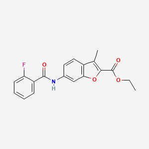 Ethyl 6-(2-fluorobenzamido)-3-methylbenzofuran-2-carboxylate