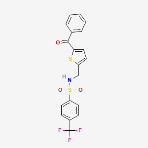 N-((5-benzoylthiophen-2-yl)methyl)-4-(trifluoromethyl)benzenesulfonamide