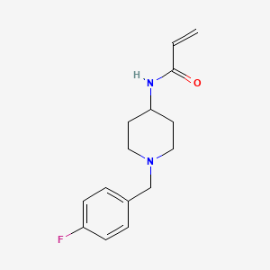 N-[1-[(4-Fluorophenyl)methyl]piperidin-4-yl]prop-2-enamide