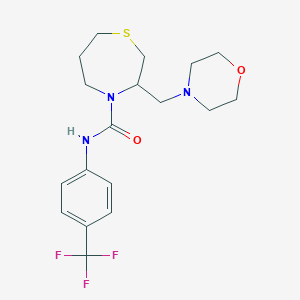 3-(morpholinomethyl)-N-(4-(trifluoromethyl)phenyl)-1,4-thiazepane-4-carboxamide