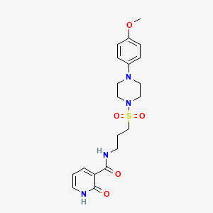 N-(3-((4-(4-methoxyphenyl)piperazin-1-yl)sulfonyl)propyl)-2-oxo-1,2-dihydropyridine-3-carboxamide
