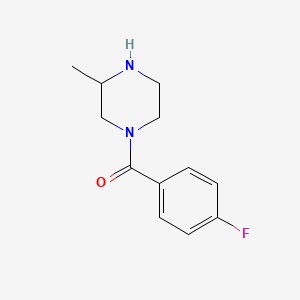 molecular formula C12H15FN2O B2404525 1-(4-Fluorobenzoyl)-3-methylpiperazine CAS No. 178624-89-0