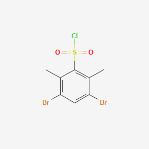 molecular formula C8H7Br2ClO2S B2404564 Dibrom-m-xylol-2-sulfochlorid CAS No. 343333-84-6