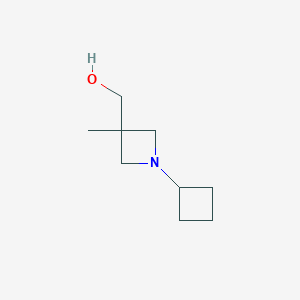 molecular formula C9H17NO B2404594 (1-Cyclobutyl-3-methylazetidin-3-yl)methanol CAS No. 2344686-03-7