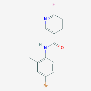 molecular formula C13H10BrFN2O B2404610 N-(4-bromo-2-methylphenyl)-6-fluoropyridine-3-carboxamide CAS No. 1333894-50-0