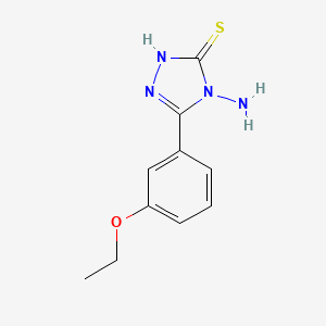 molecular formula C10H12N4OS B2404620 4-氨基-5-(3-乙氧苯基)-4H-1,2,4-三唑-3-硫醇 CAS No. 893727-09-8