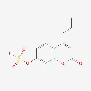 molecular formula C13H13FO5S B2404621 7-Fluorosulfonyloxy-8-methyl-2-oxo-4-propylchromene CAS No. 2411200-67-2