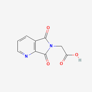 molecular formula C9H6N2O4 B2404623 (5,7-dioxo-5,7-dihydro-6H-pyrrolo[3,4-b]pyridin-6-yl)acetic acid CAS No. 36239-67-5