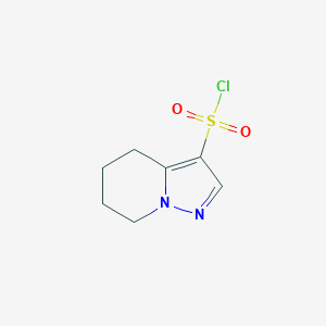molecular formula C7H9ClN2O2S B2404655 4H,5H,6H,7H-pyrazolo[1,5-a]pyridine-3-sulfonyl chloride CAS No. 1936545-54-8