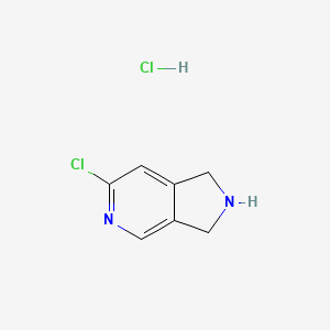 6-chloro-2,3-dihydro-1H-pyrrolo[3,4-c]pyridine hydrochloride