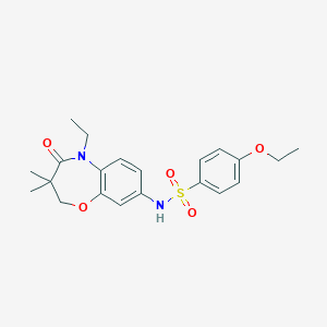 4-ethoxy-N-(5-ethyl-3,3-dimethyl-4-oxo-2,3,4,5-tetrahydrobenzo[b][1,4]oxazepin-8-yl)benzenesulfonamide