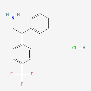 2-Phenyl-2-(4-(trifluoromethyl)phenyl)ethanamine hydrochloride