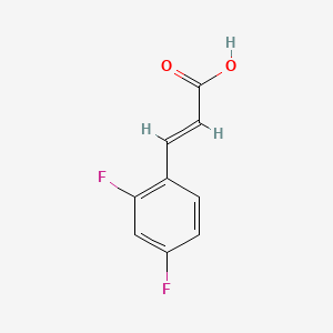 molecular formula C9H6F2O2 B2404723 2,4-Difluorocinnamic acid CAS No. 774-73-2; 94977-52-3