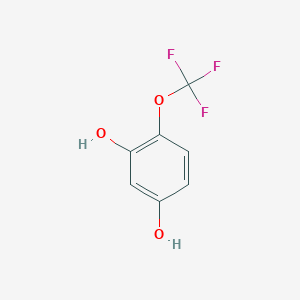 molecular formula C7H5F3O3 B2404727 4-(Trifluoromethoxy)benzene-1,3-diol CAS No. 1395038-04-6
