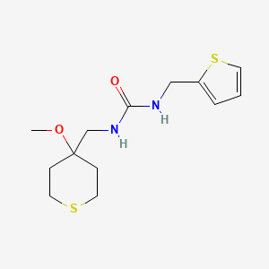 1-((4-methoxytetrahydro-2H-thiopyran-4-yl)methyl)-3-(thiophen-2-ylmethyl)urea