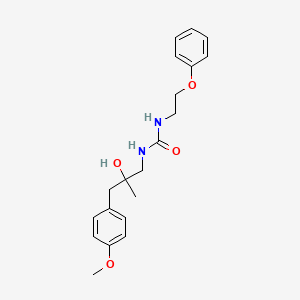 molecular formula C20H26N2O4 B2404751 1-(2-Hydroxy-3-(4-methoxyphenyl)-2-methylpropyl)-3-(2-phenoxyethyl)urea CAS No. 1396714-42-3