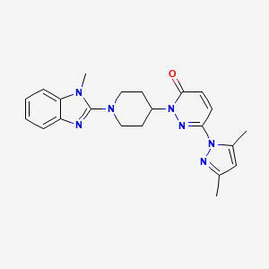 6-(3,5-Dimethylpyrazol-1-yl)-2-[1-(1-methylbenzimidazol-2-yl)piperidin-4-yl]pyridazin-3-one